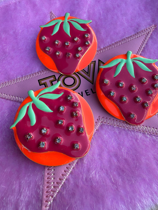 Strawberry Brooch