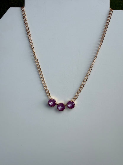 WETSTONE: Plum Pond Pearls Necklace