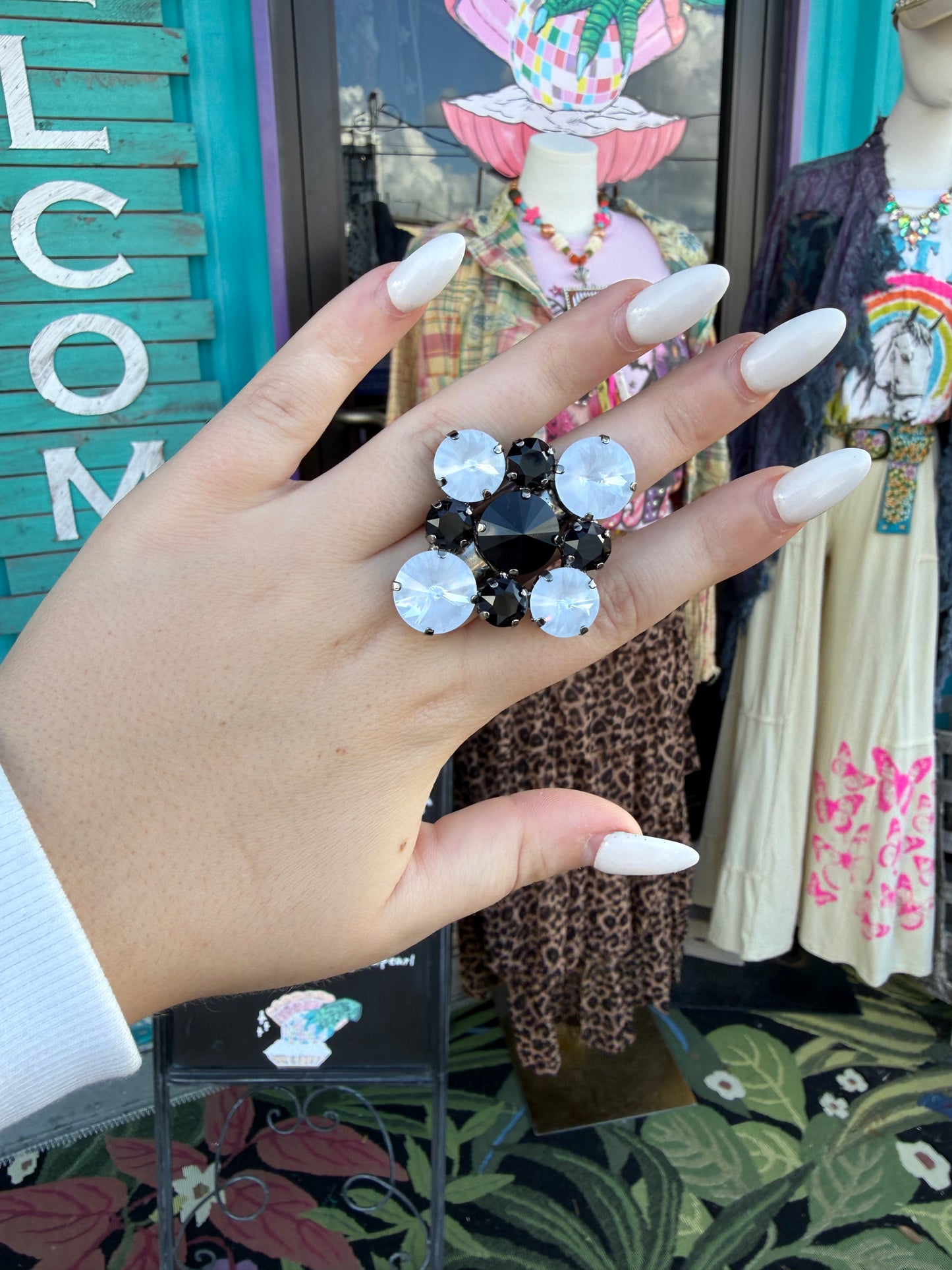 WETSTONE: Ghost lily pad Ring
