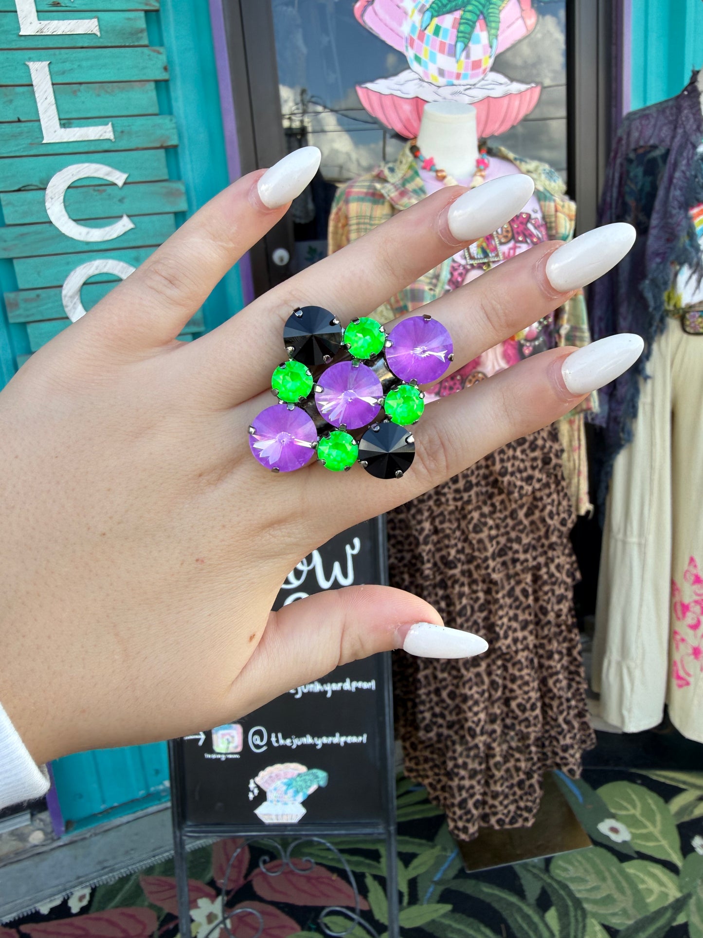 WETSTONE: Poison Potion lily pad Ring