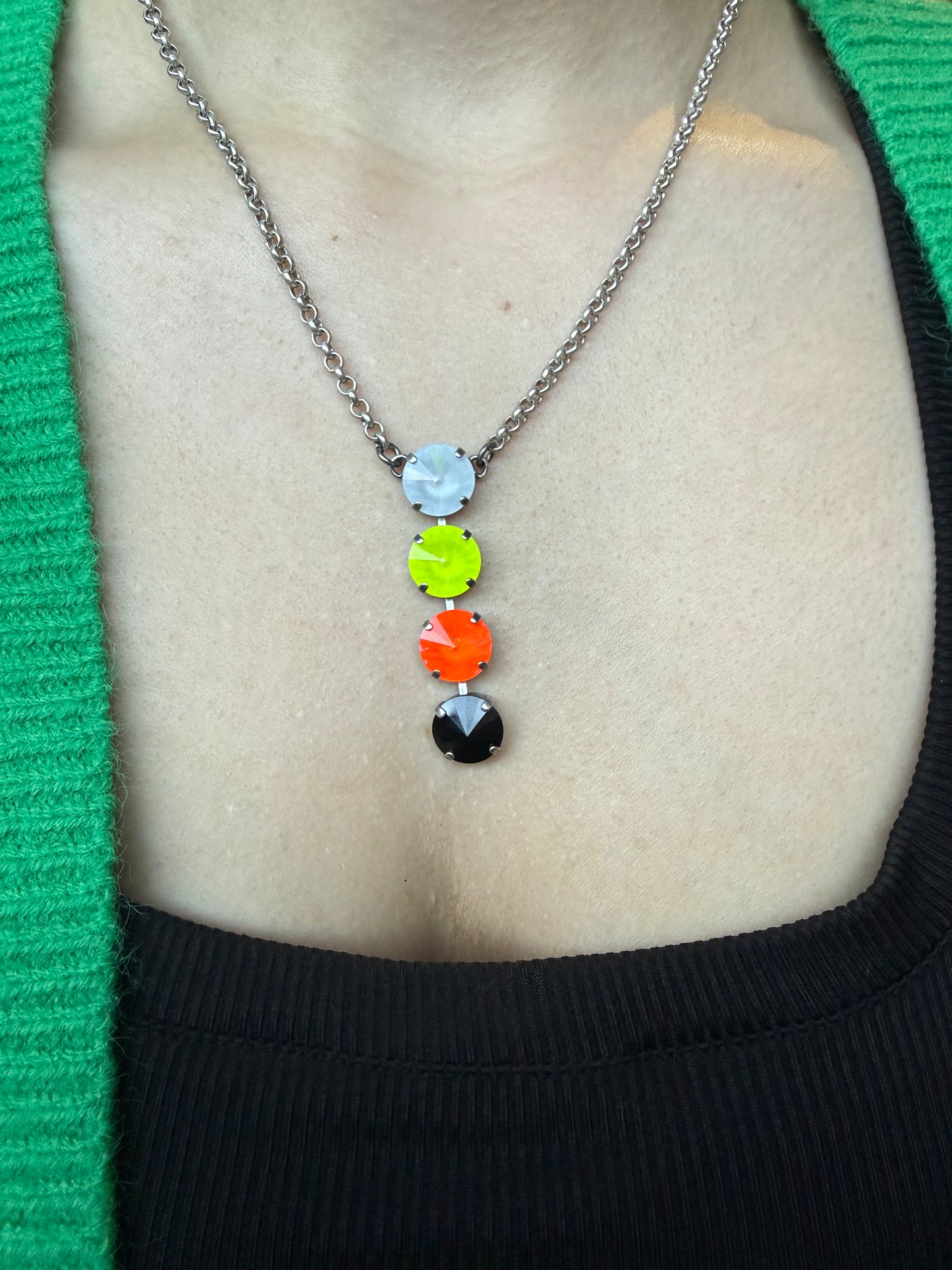 WETSTONE: Halloween Noir Drop Necklace