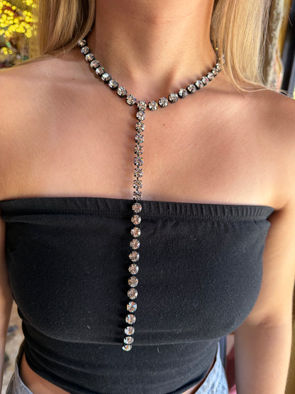 Mini L.A. Necklace in Smutt / Clear