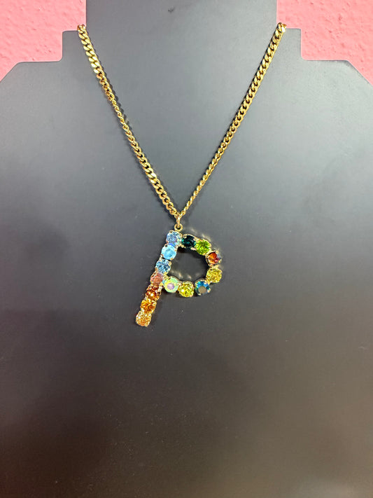 MONOGRAM P NECKLACE
