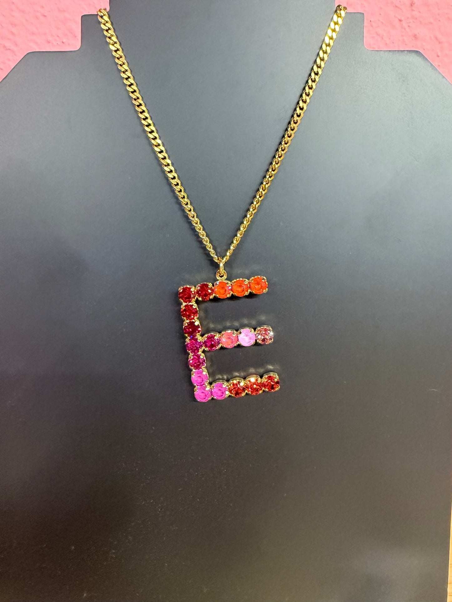 MONOGRAM E NECKLACE