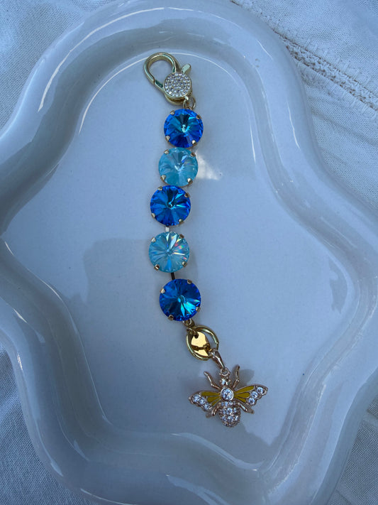 WETSTONE: Bumble Blue Bag Charm