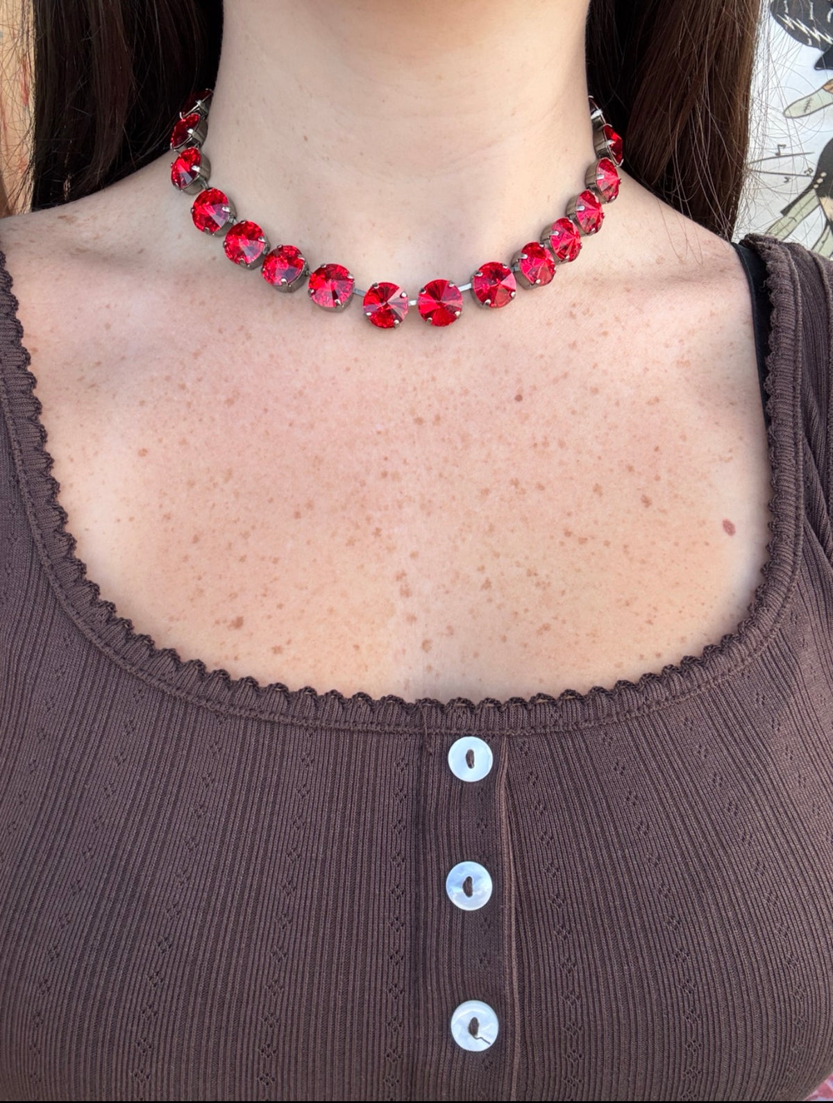 WETSTONE: Light Siam Choker Necklace
