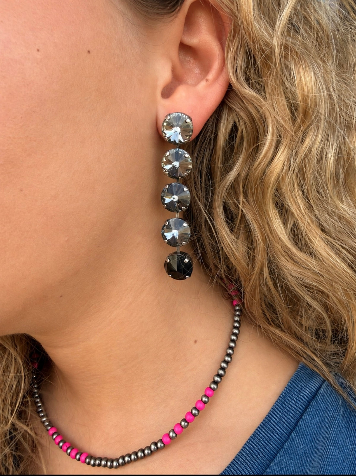 WETSTONE: Smoky Night 5- Drop Earrings