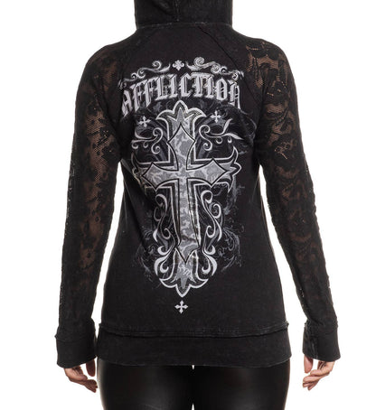 Jasmine Lace Up Hoodie