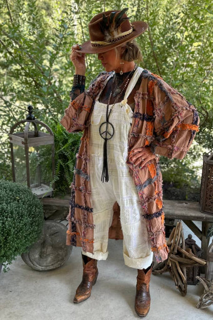 Travels Await Overalls - Parchment