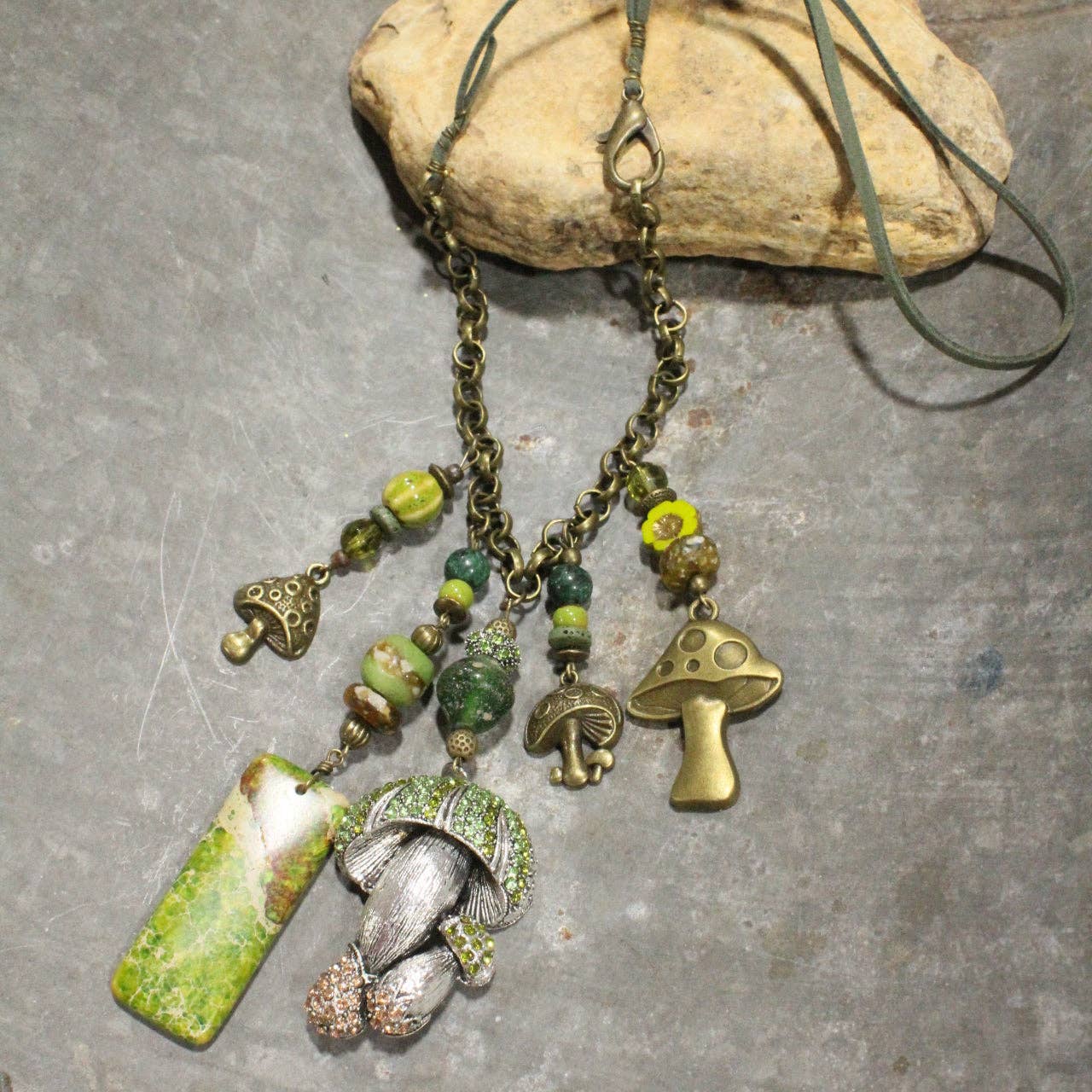 Charmed With Loads Of Mushrooms Necklace