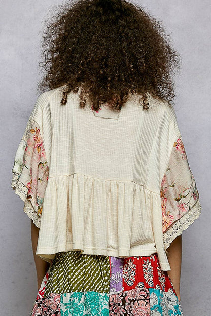 Floral Short Sleeve Top