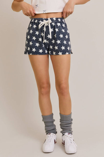 MID RISE STAR SHORTS