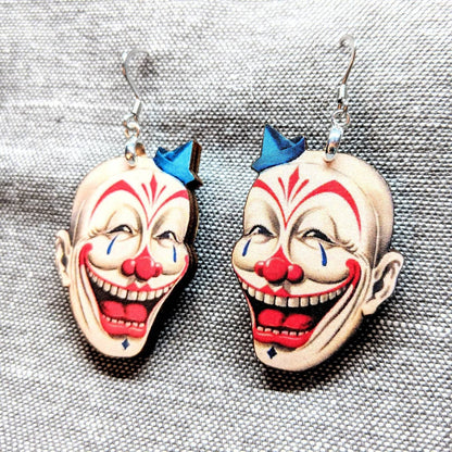 Creepy Clown Circus Earrings