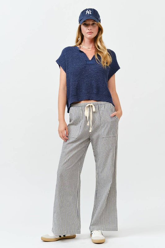Striped Wide Leg Pants