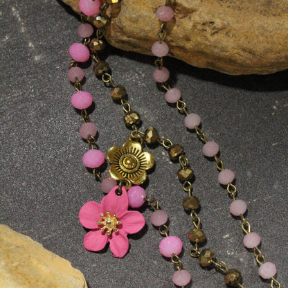 Power In The Flower Pinkie Layered Necklace