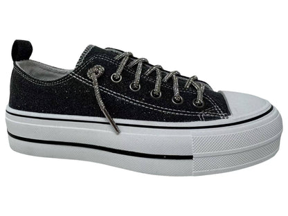 Sparkle and Rhinestone Lace-Up Sneaker Shoe