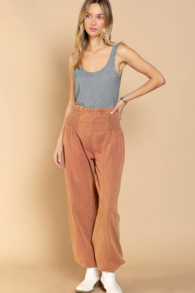 Riibbed Metallic Stud Tank Top
