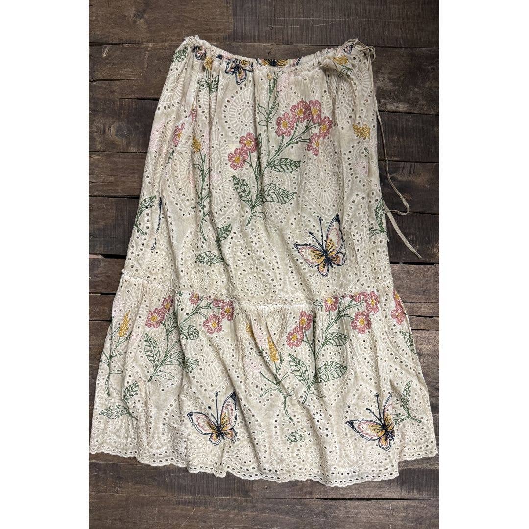 Wild Flower Eyelet Skirt