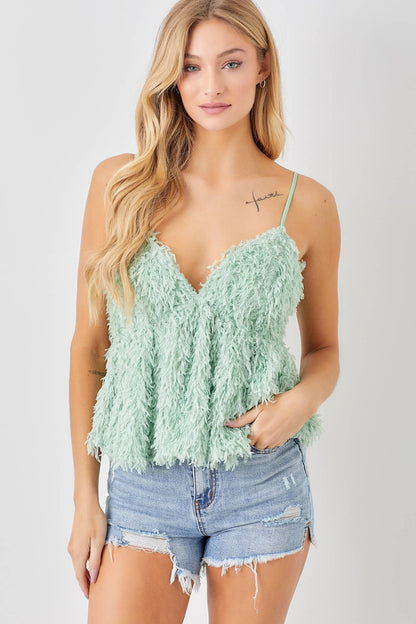 Furry tank top