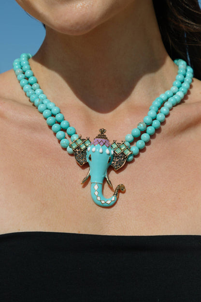 Natalie Elephant Statement Necklace