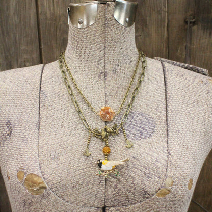 Song Bird Beauty Mustard Necklace