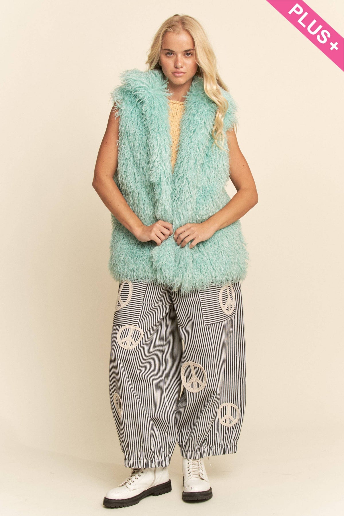 Shaggy Faux Fur Longline Vest