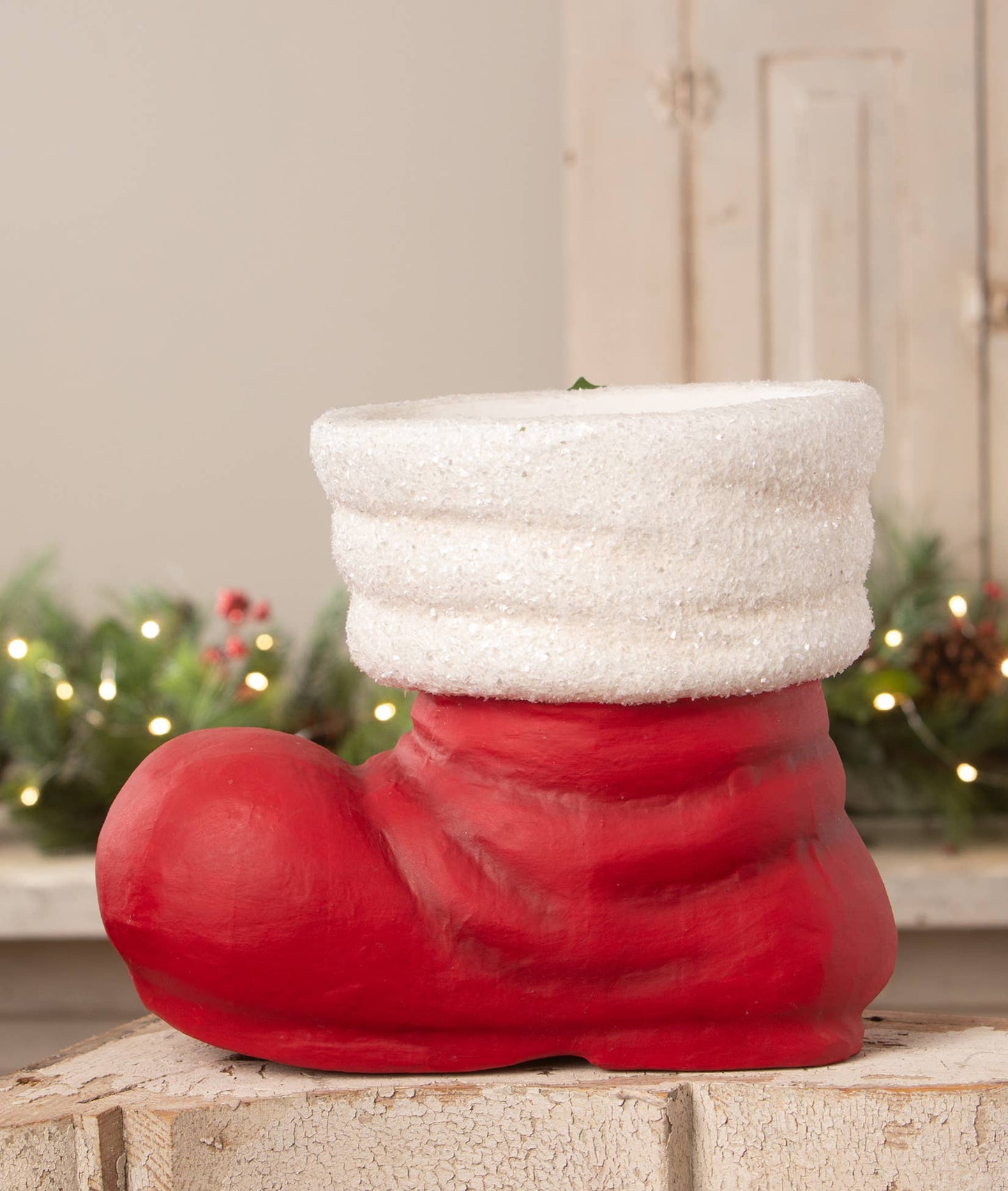 Retro Red Santa Boot