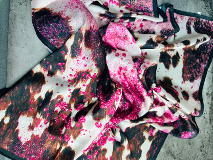 Glimmer Pink Pony Print Wild Rag