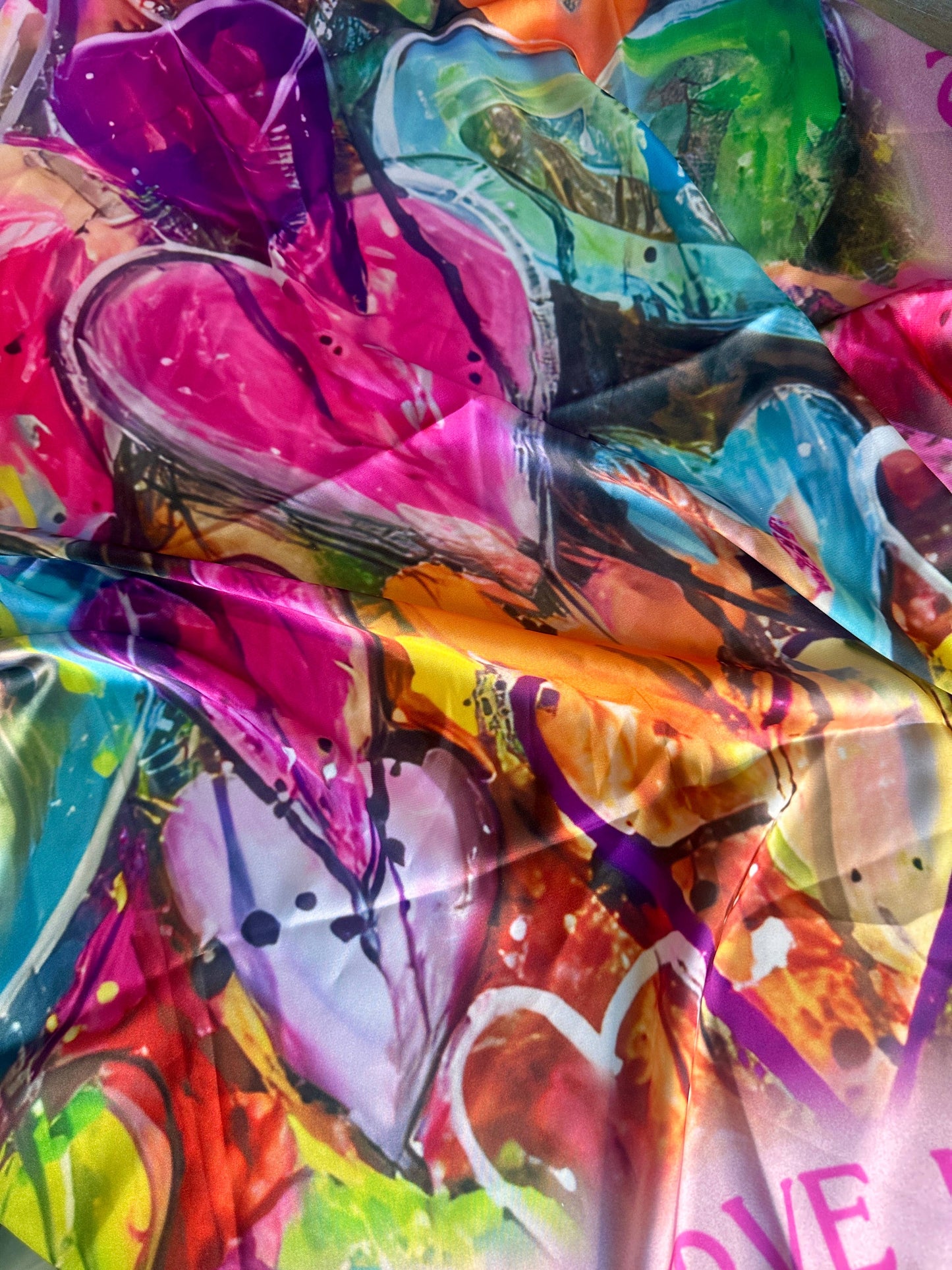 Peace, Love, and Hearts Wild Rag