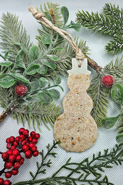 Mr Sandman Beach Sand Snowman Christmas Ornament
