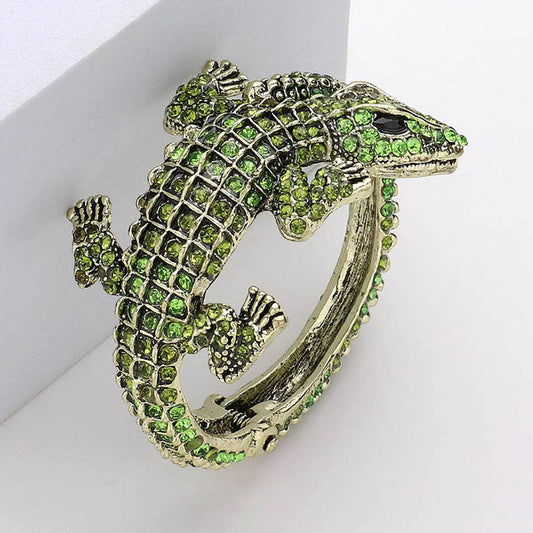 Crystal Crocodile/Alligator Embellished Bracelet