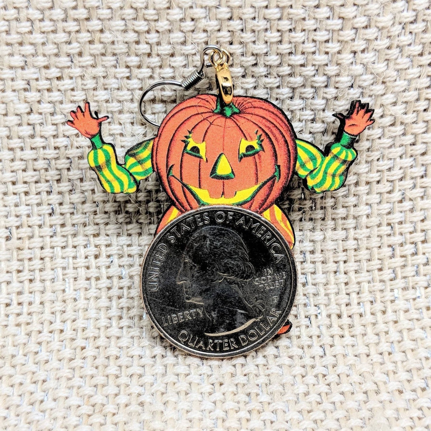 Pumpkin Vintage Halloween Earrings