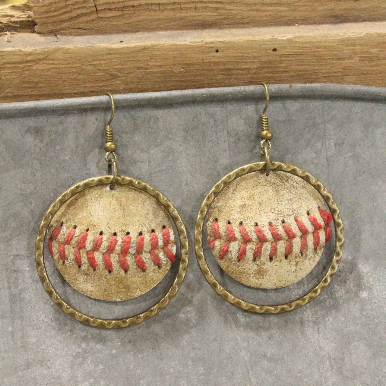 Batter Up Baseball Dangle Earrings