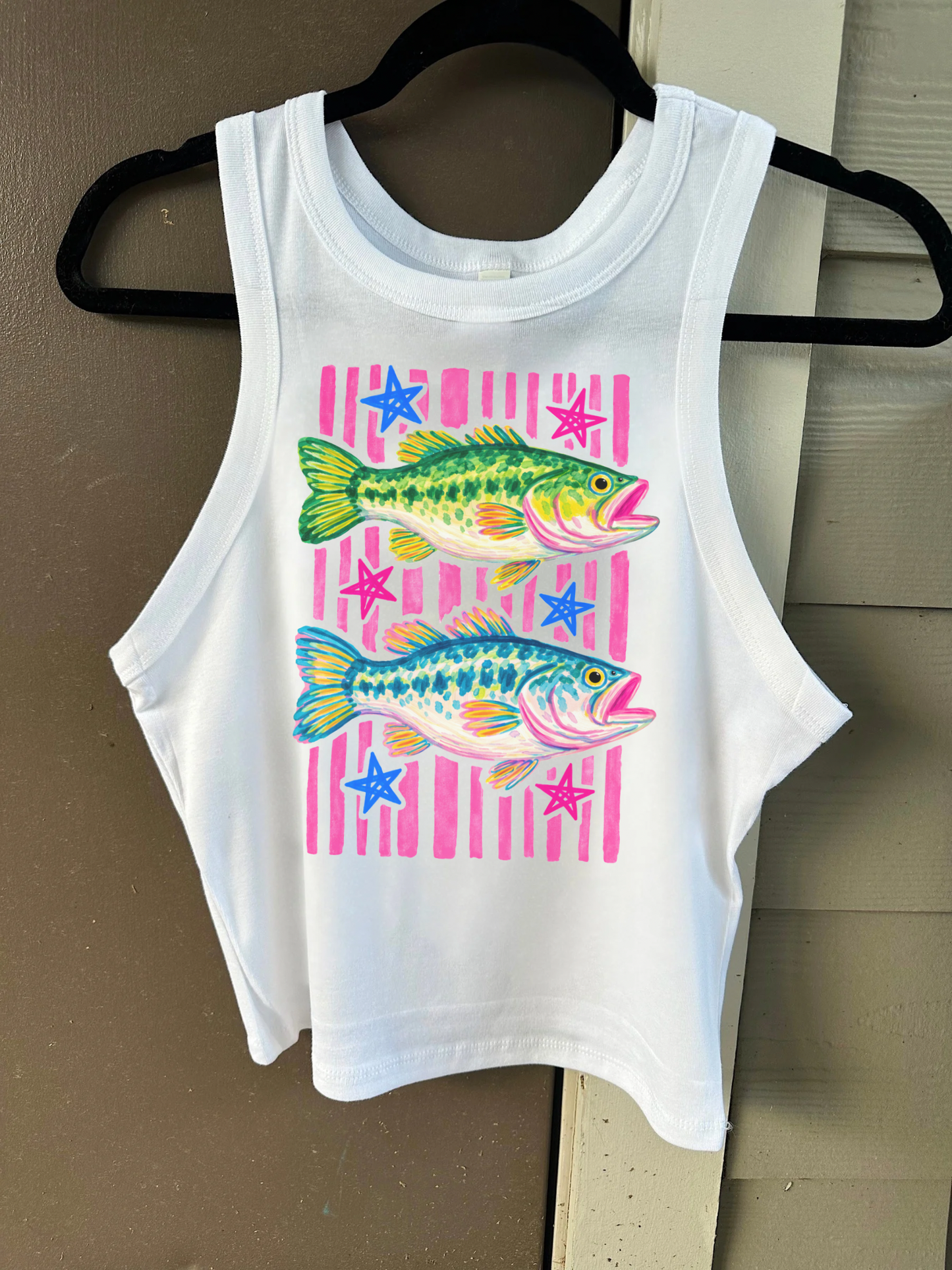 Preppy Fish Cropped Tank