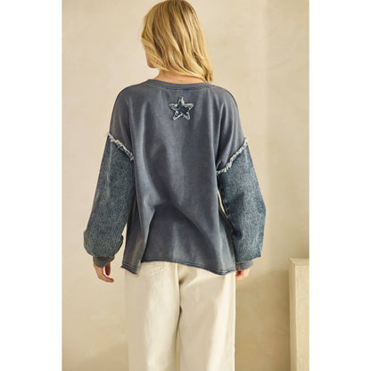 WILD STAR  SLEEVE PULLOVER