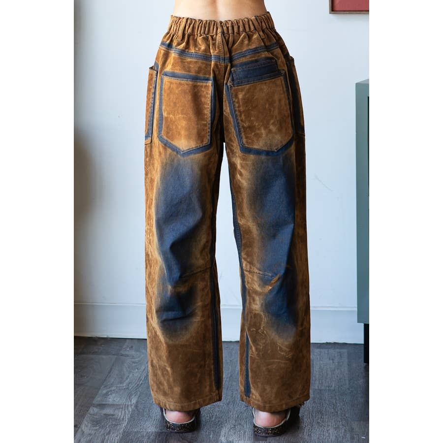 VINTAGE SUEDE VELVET PANTS