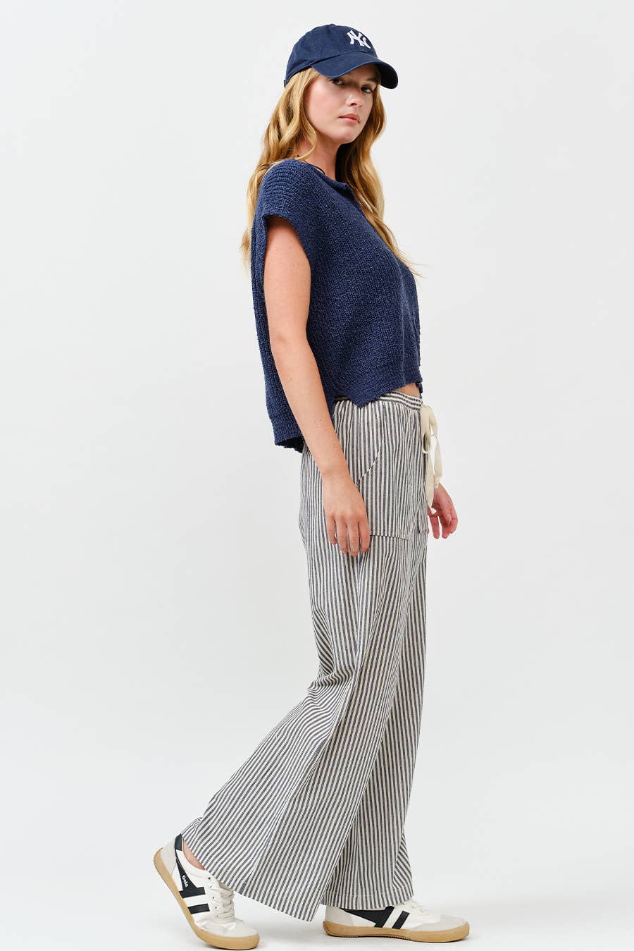 Striped Wide Leg Pants