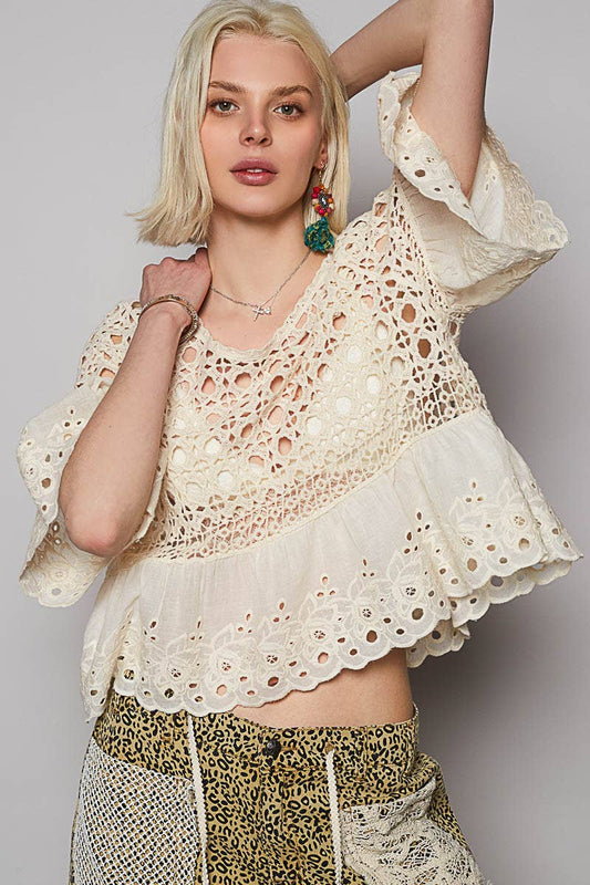 Magnolia Eyelet Blouse