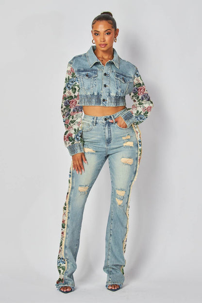 Tapestry Denim Jeans