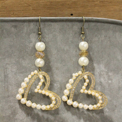 Never Enough Hearts Dangle Earrings