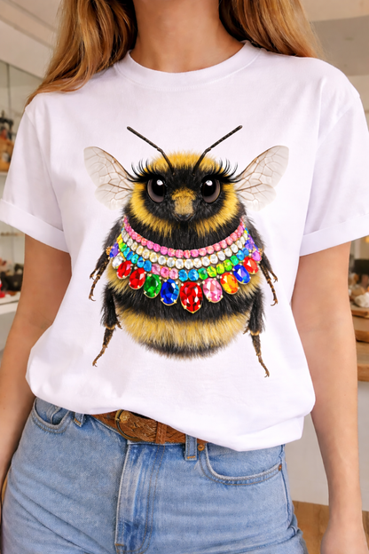 Jeweled Collar Bee T-Shirt