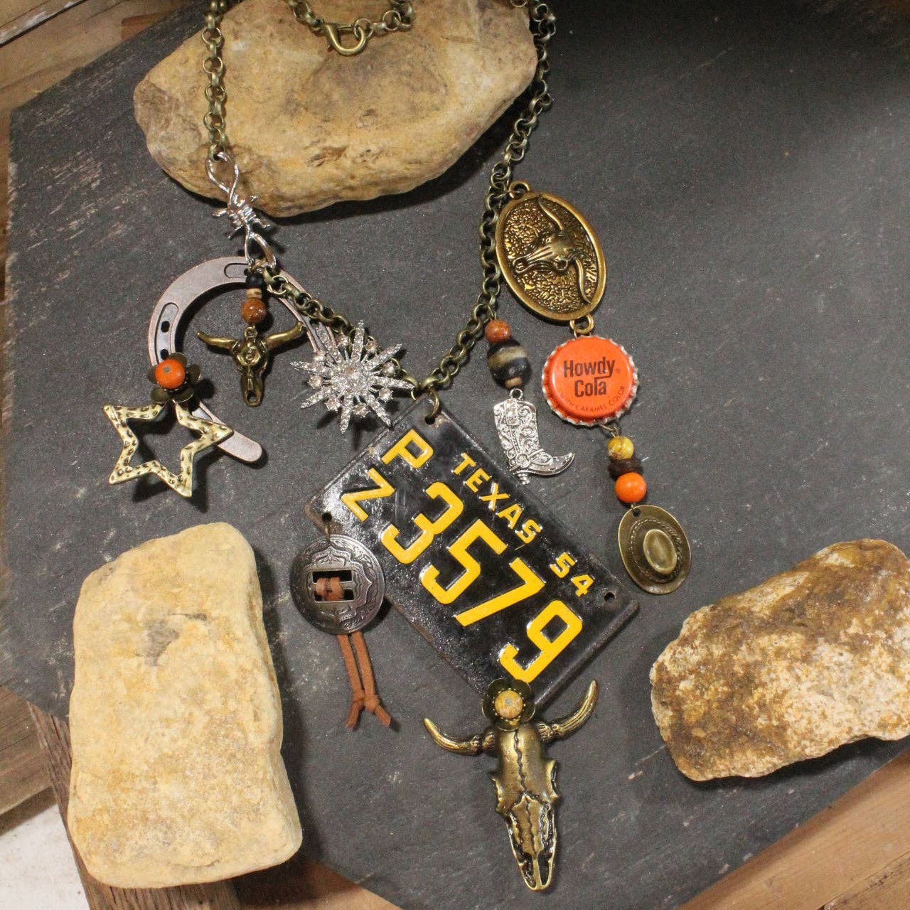 Travel Time In Texas Layered Necklace