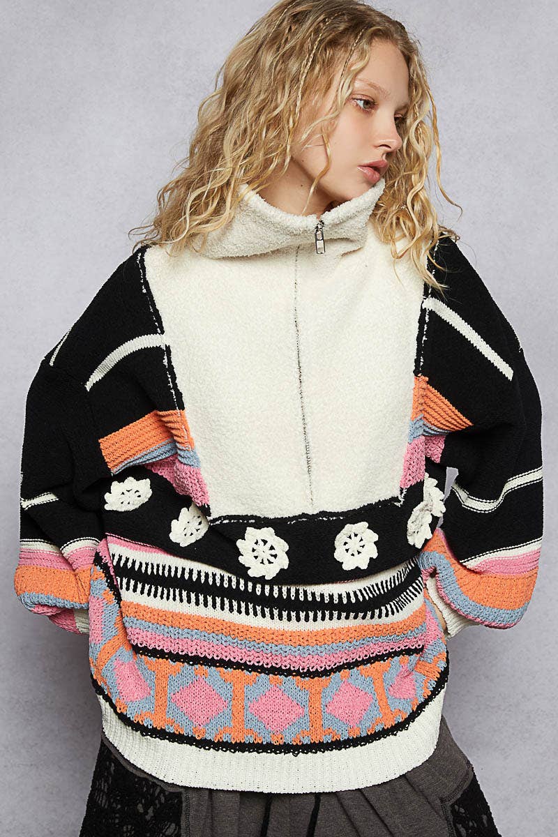 Take Me To Colorado Half Zip Sweater