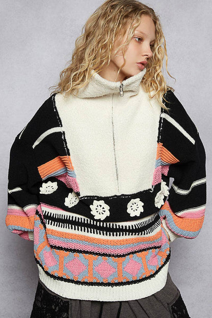 Take Me To Colorado Half Zip Sweater