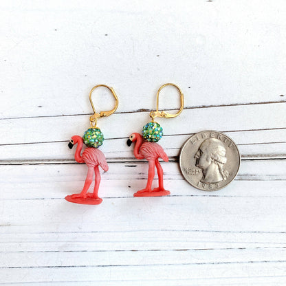 Miniature Flamingo Earrings