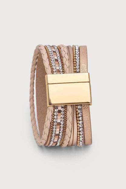 Golden Heart Druzy Bracelet