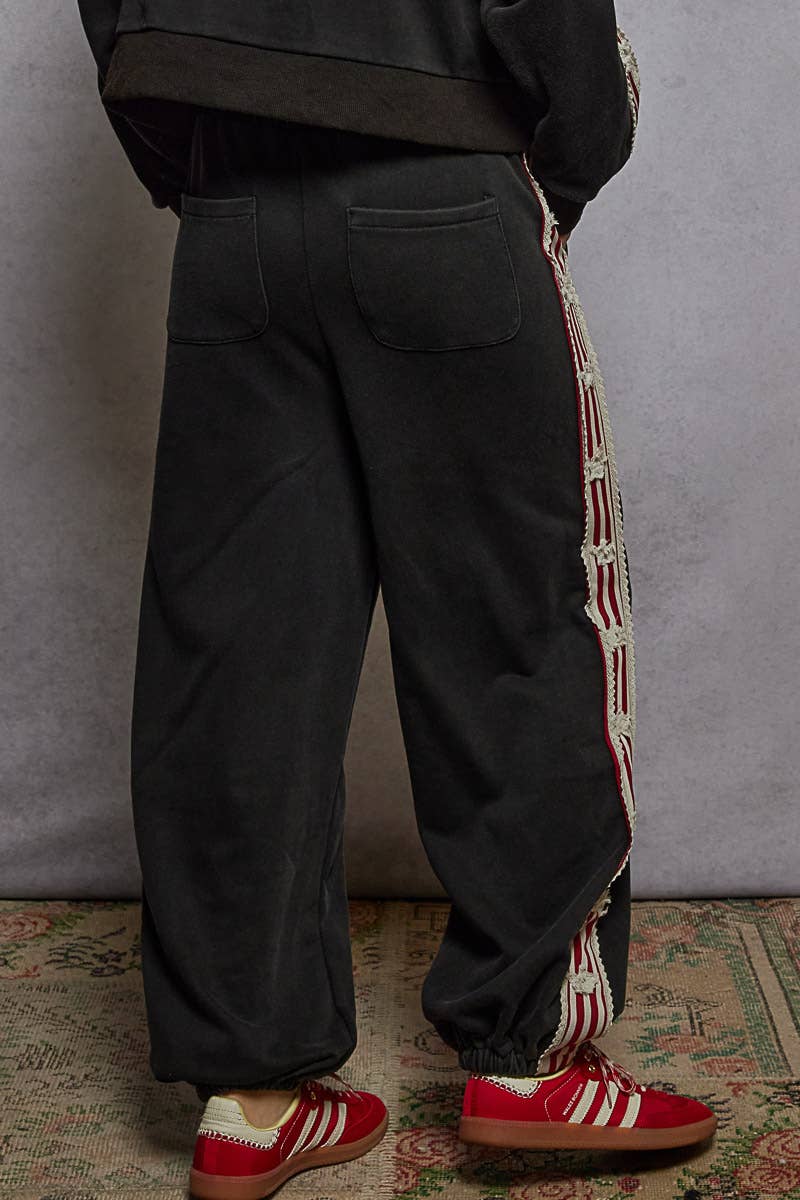 French Terry Star Patch Knit Joggers