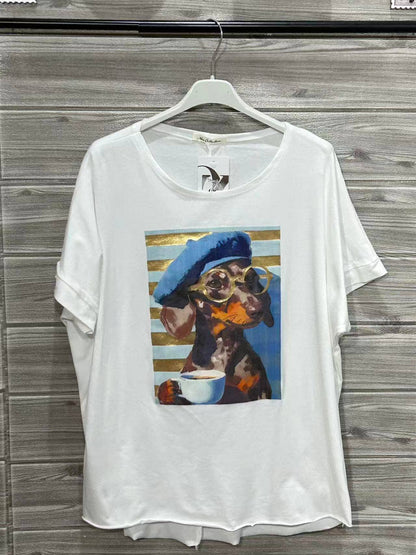 Wiener Cotton T-Shirt White