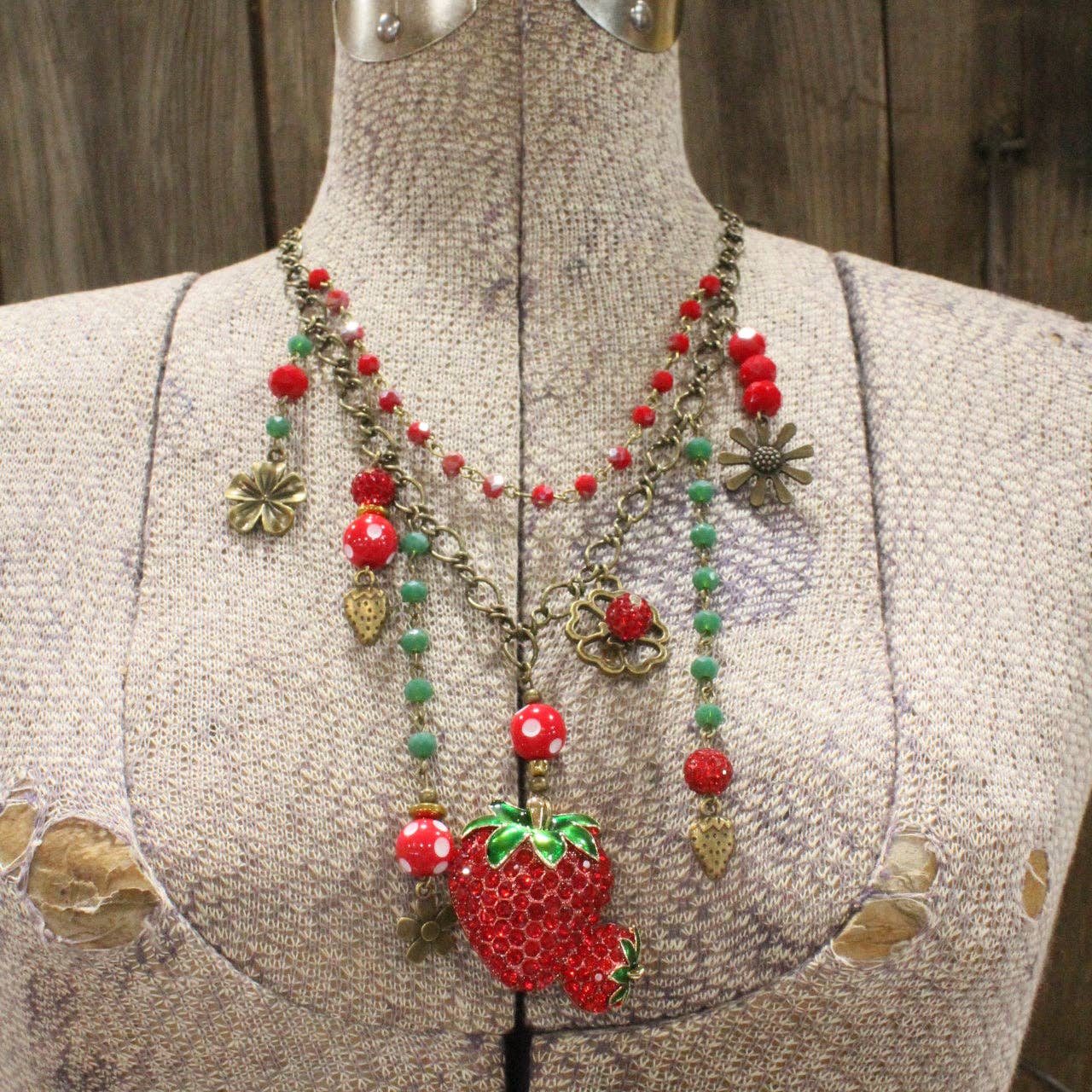 Strawberry Patch Charm'd Necklace