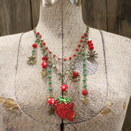 Strawberry Patch Charm'd Necklace